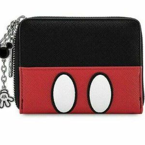 Disney Loungefly NWT Zip Up Mickey Mouse Wallet